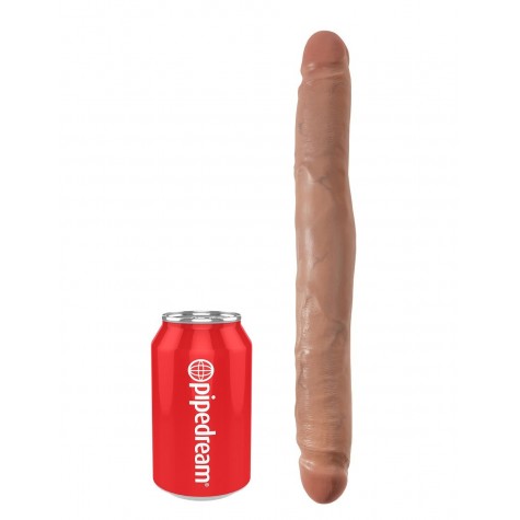 Двусторонний фаллоимитатор-мулат 12" Slim Double Dildo - 30 см.