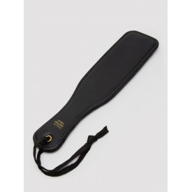 Черная шлепалка Bound to You Faux Leather Small Spanking Paddle - 25,4 см.