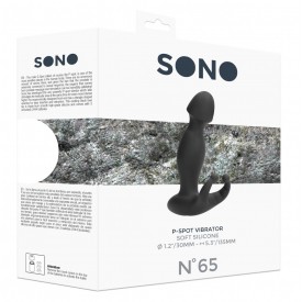 Черный массажер простаты N 65 P-Spot Vibrator - 13,5 см.